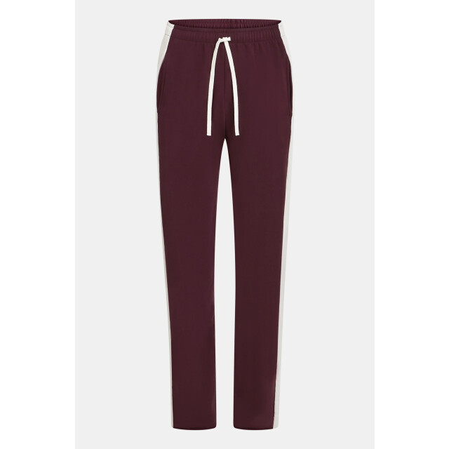 Penn & Ink W25f1706 351-05 penn&ink trousers stripe aubergine ecru W25F1706 351-05 large