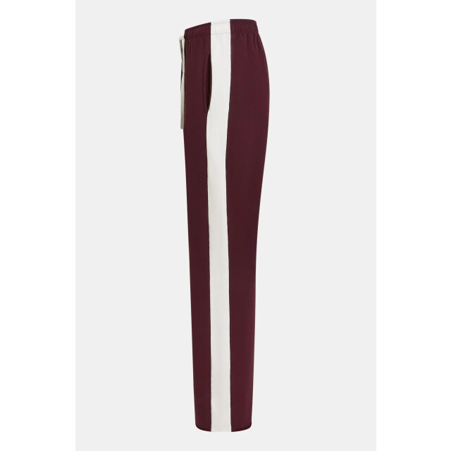 Penn & Ink W25f1706 351-05 penn&ink trousers stripe aubergine ecru W25F1706 351-05 large