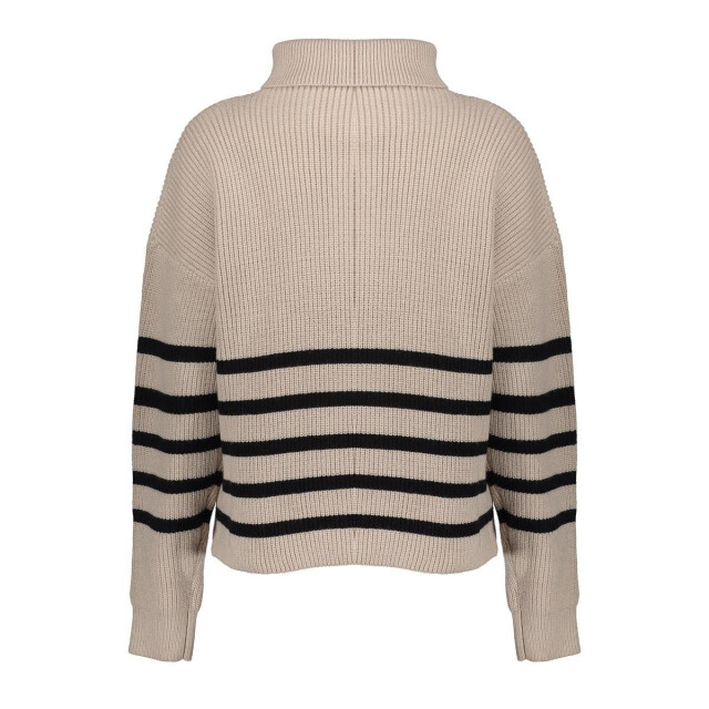 Geisha 54501-10 720 pullover zip striped sand/black 54501-10 720 large