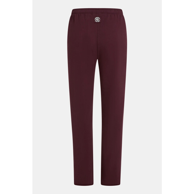 Penn & Ink W25f1706 351-05 penn&ink trousers stripe aubergine ecru W25F1706 351-05 large
