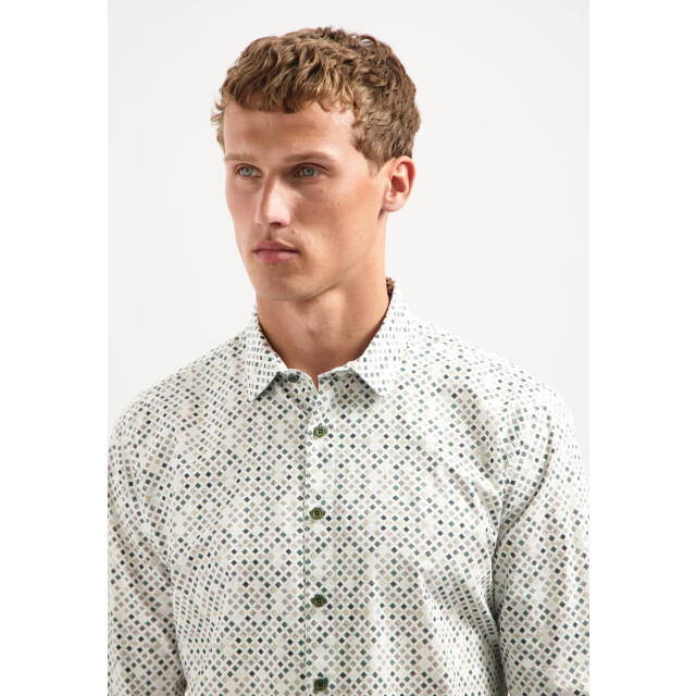 No Excess Heren overhemd 29450804 052 dark green NoExcess Overhemd 29450804 052DarkGreen large