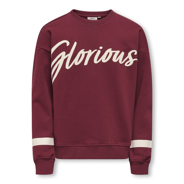 Only Koghella life ls o-neck loose print swt bordeaux 2209.47.0013 large