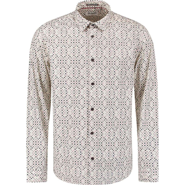 No Excess Shirt stretch allover printed mauve 29450804-146 large