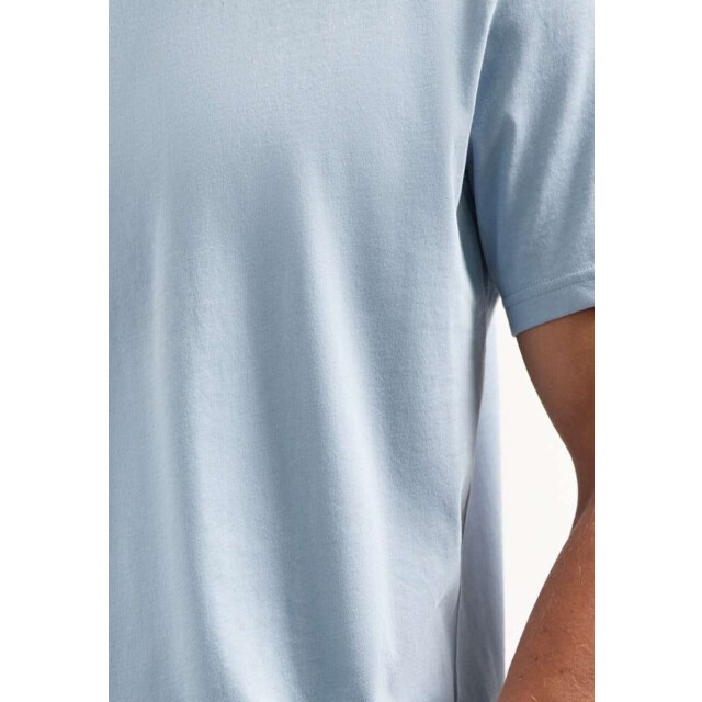 No Excess T-shirt crewneck solid basic dusty blue 29340701SN-138 large