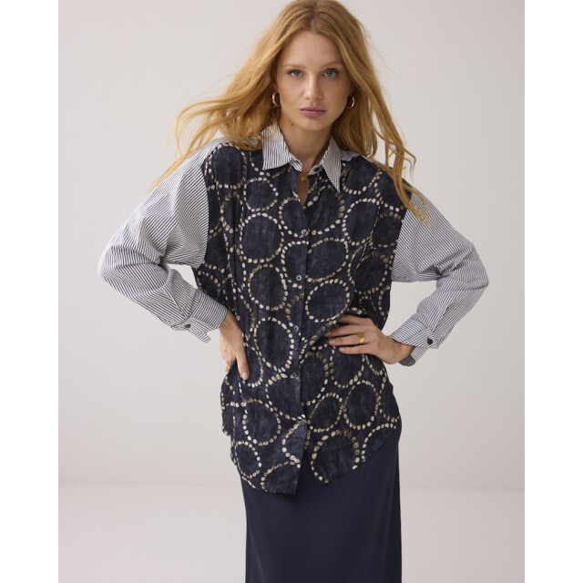 Summum 2s3329-12263 blouse all over print. 2s3329-12263 large