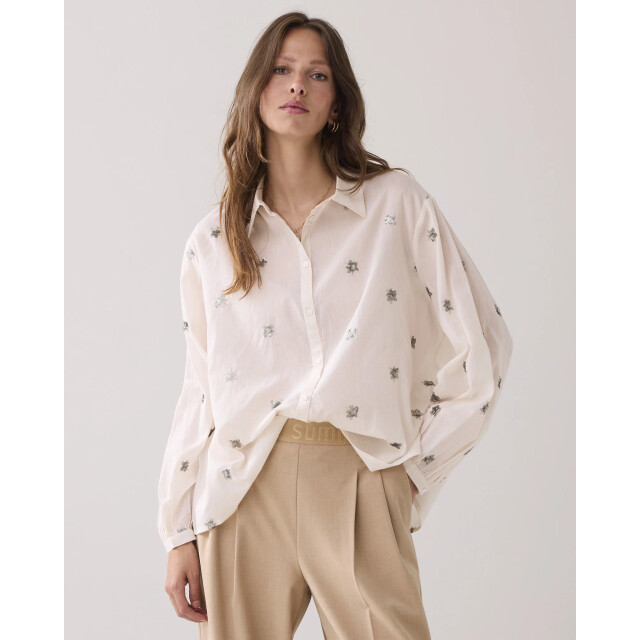 Summum 2s3328-12012 122 blouse scattered embro ivory 2s3328-12012 122 large