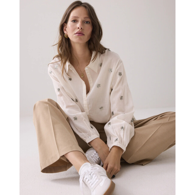 Summum 2s3328-12012 122 blouse scattered embro ivory 2s3328-12012 122 large