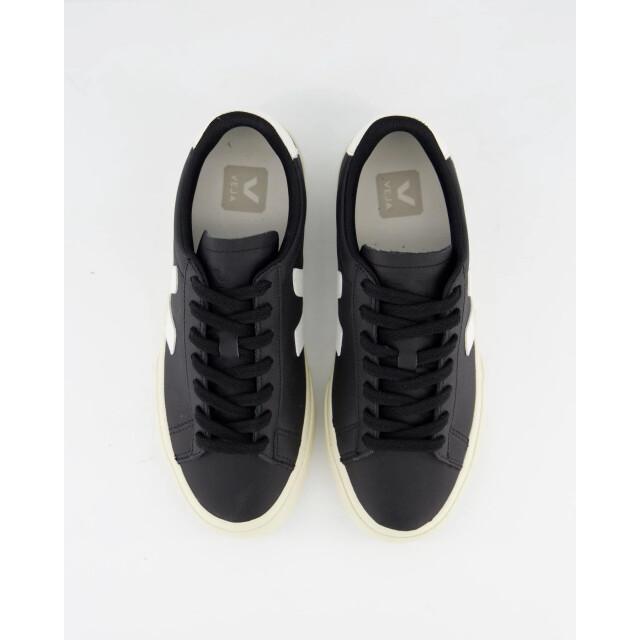Veja Dames campo sneaker leer /wit CP0501215-Black large