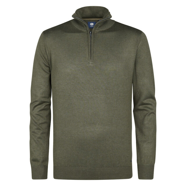 Petrol Industries Men knitwear collar basic army 5219.26.0013 large