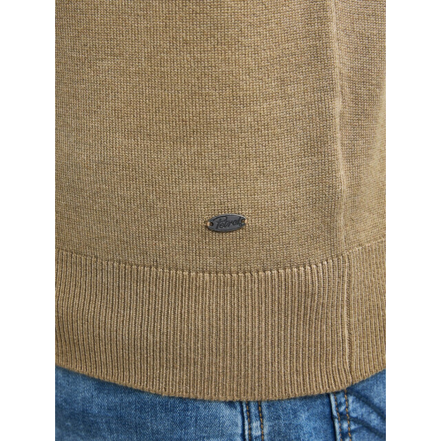 Petrol Industries Men knitwear collar basic camel 5219.76.0015 large