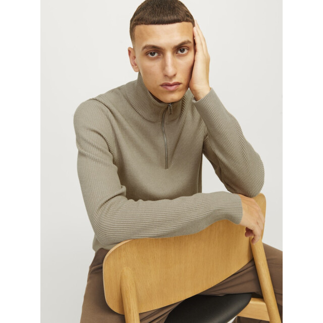 Jack & Jones jjeperfect knit half zip sn 12257773 crockery 05711.829.0087 large