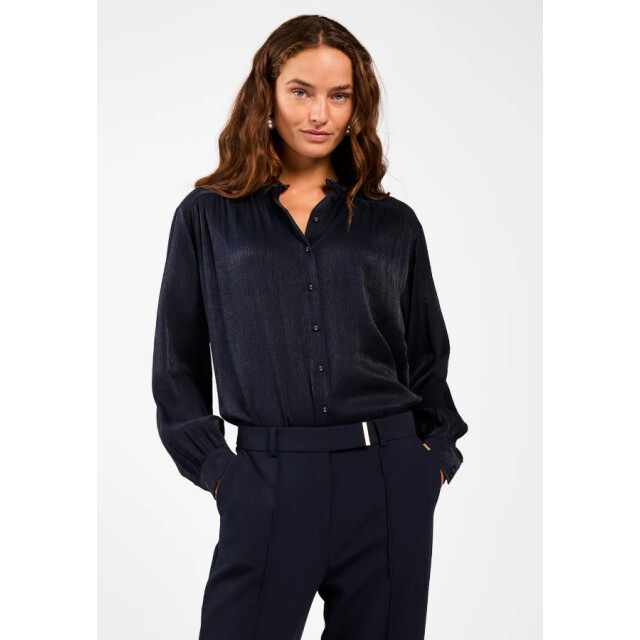 Aaiko blouse lm liv vis 516 193924 night blue 06615.270.0017 large