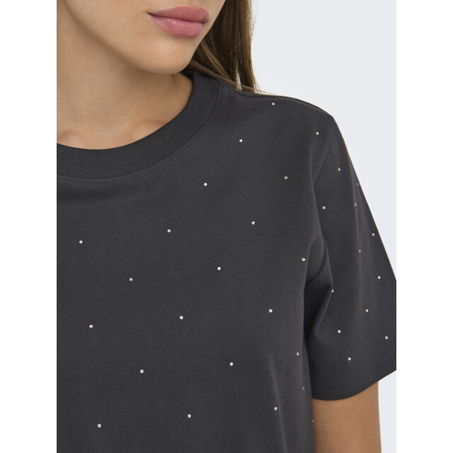 Only onlmonja s/s studs tee jrs 15340939 phantom 06011.980.0009 large