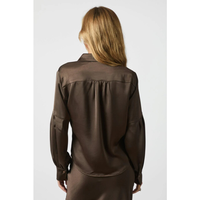 Neo Noir naja satin shirt 160801 676 dark brown 06615.870.0002 large