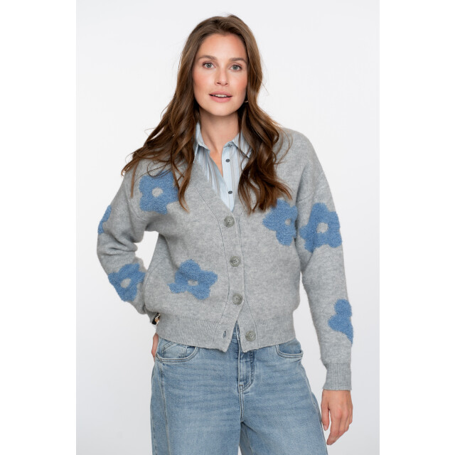 Geisha vest flowers 54510-10 900 grey melange 06741.970.0012 large