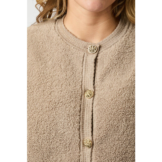 Neo Noir limo fluffy knit cardigan 161963 125 dark sand 06741.820.0066 large Neo Noir limo fluffy knit cardigan 161963 125 dark sand 06741.820.0066 large