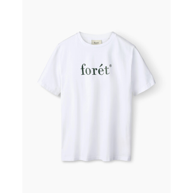 Foret amber t-shirt f4082 white dark green 05011.100.0295 large