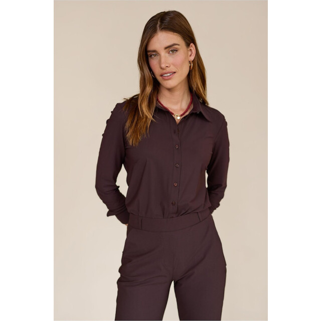 Studio Anneloes poppy blouse 94802 8700 espresso 06615.882.0005 large