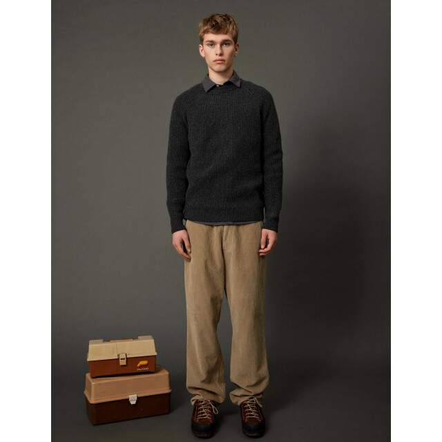Foret delta wool knit f7035 dark grey melange 05711.970.0007 large