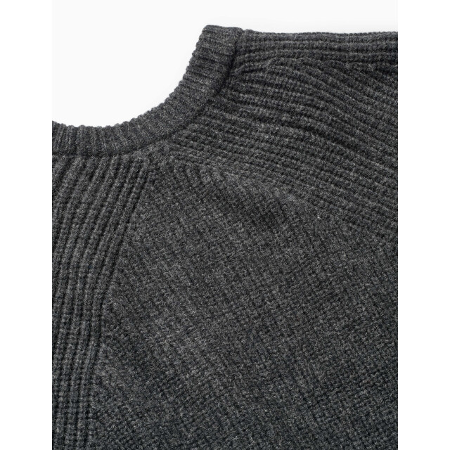 Foret delta wool knit f7035 dark grey melange 05711.970.0007 large