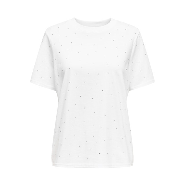 Only onlmonja s/s studs tee jrs 15340939 white 06011.100.0242 large