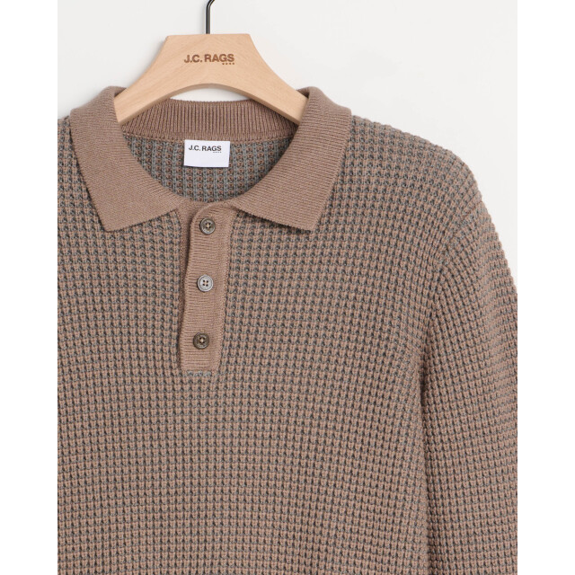 J.C. Rags Baker polo long sleeve 099126-002-L large