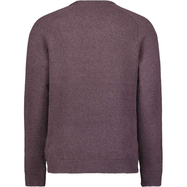 No Excess Pullover crewneck soft wool blend dark wine 29210822-164 large