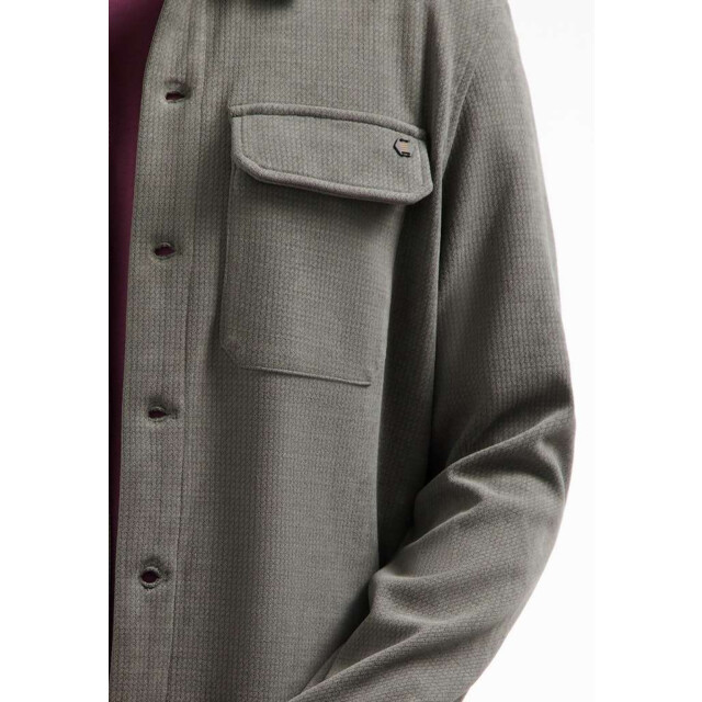 No Excess Overshirt button relief sweat dark clay 29510806SN-118 large