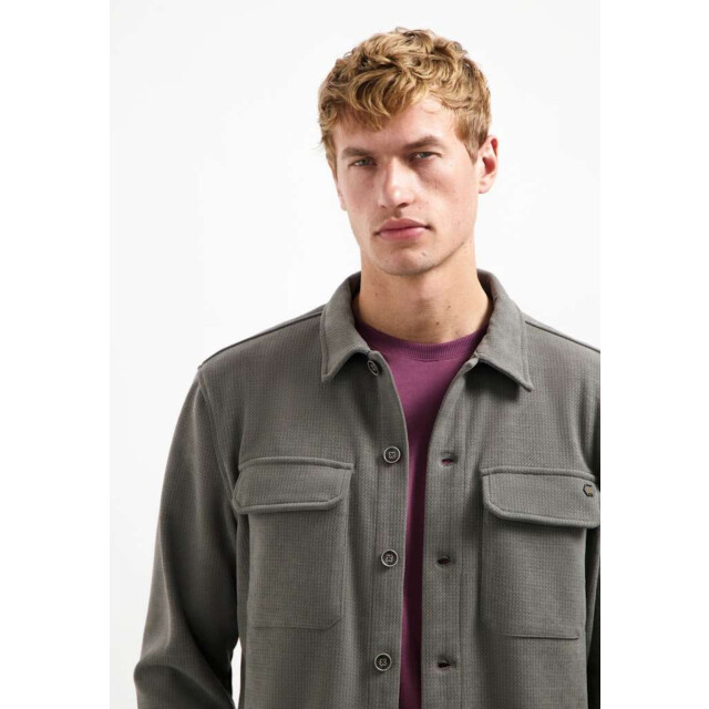 No Excess Overshirt button relief sweat dark clay 29510806SN-118 large