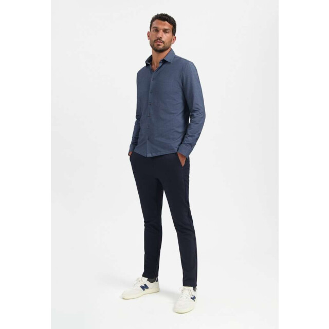 No Excess Shirt jersey washed blue 29410881-137 large