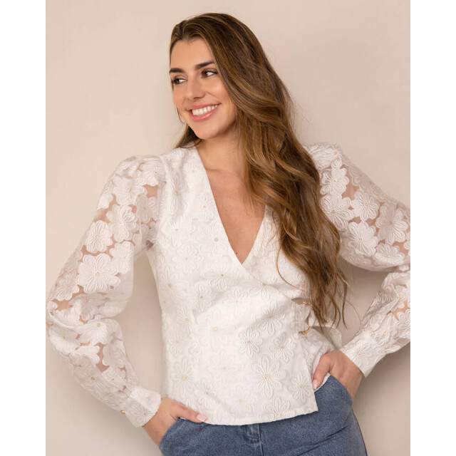 Freebird Blouse lange mouw bianca Freebird Icons Top lange mouw Bianca large