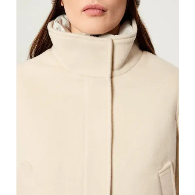 Woolrich Women twill wool jacket milky cream 159157257 large