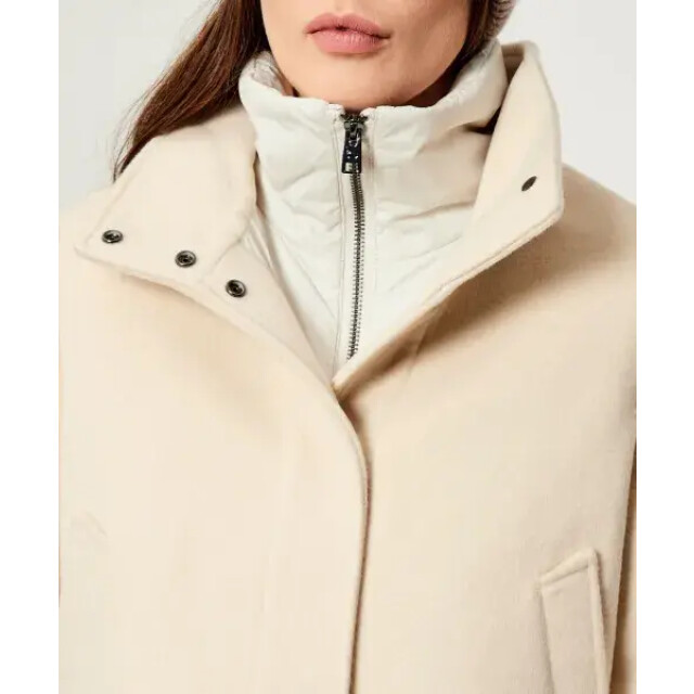 Woolrich Women twill wool jacket milky cream 159157257 large