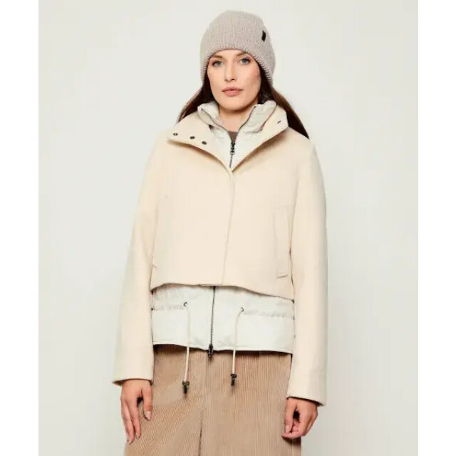 Woolrich Women twill wool jacket milky cream 159157257 large