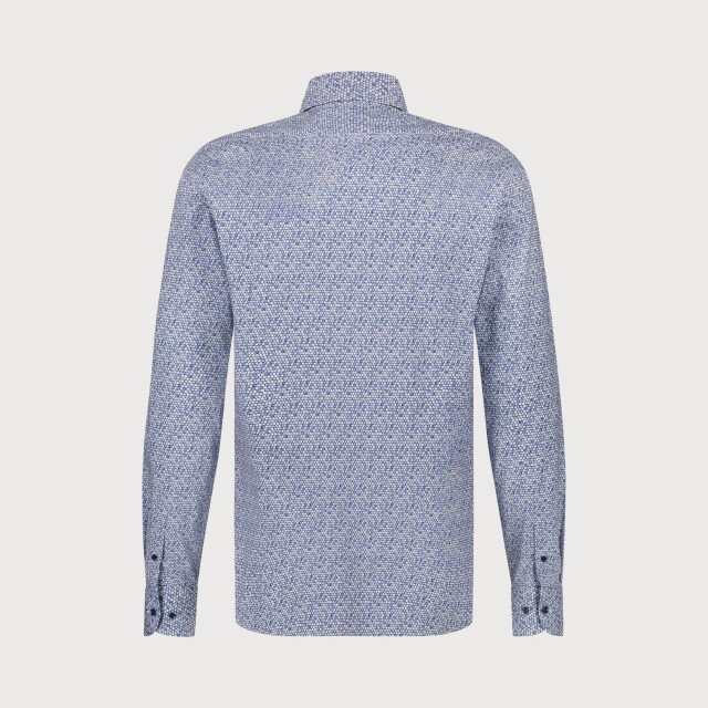 Blue Industry Het microprint stretch overhemd | 5116.51-INDIGO large Blue Industry Het microprint stretch overhemd | 5116.51-INDIGO large