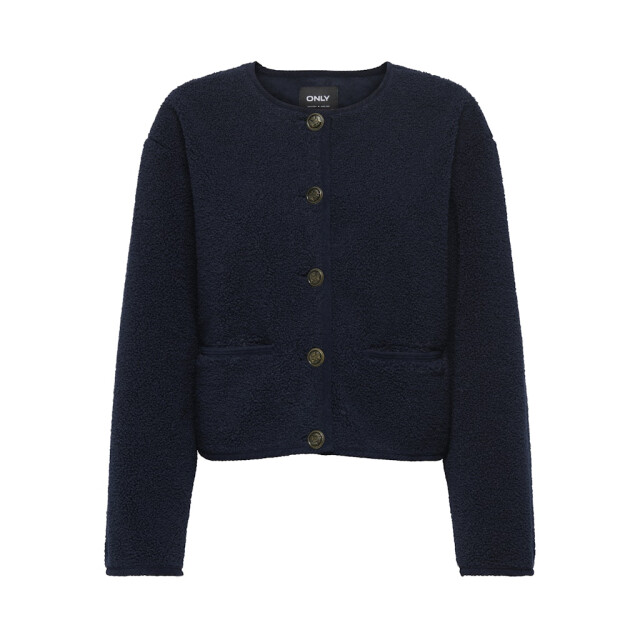 Only Onlcoco short teddy jacket cc otw navy 4512.37.0002 large