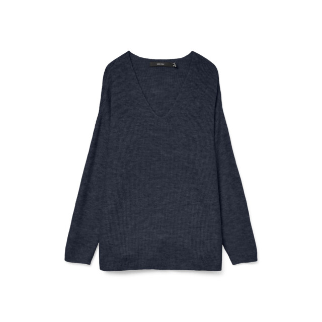 Vero Moda Vmcrewlefile ls v-neck blouse noos navy 4219.37.0008 large Vero Moda Vmcrewlefile ls v-neck blouse noos navy 4219.37.0008 large