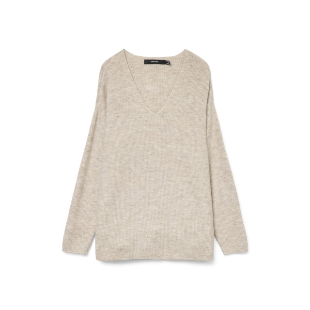 Vero Moda Vmcrewlefile ls v-neck blouse noos beige 4219.05.0004 large Vero Moda Vmcrewlefile ls v-neck blouse noos beige 4219.05.0004 large