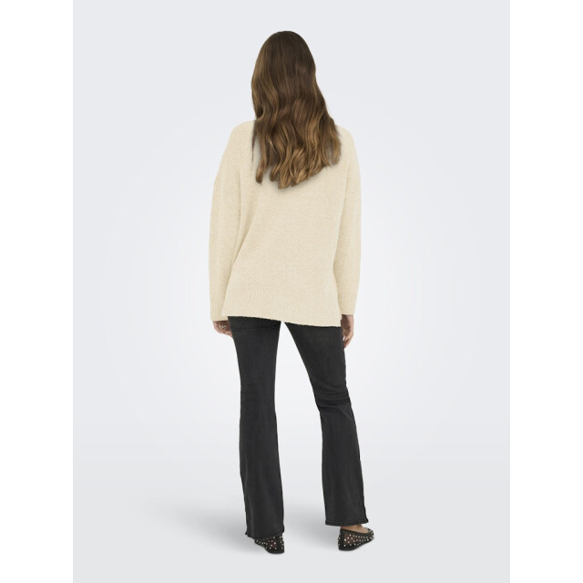 Only Onlhazel ls highneck overs pull knt noos ecru 4219.03.0050 large
