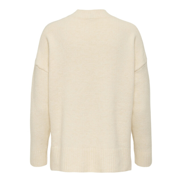 Only Onlhazel ls highneck overs pull knt noos ecru 4219.03.0050 large