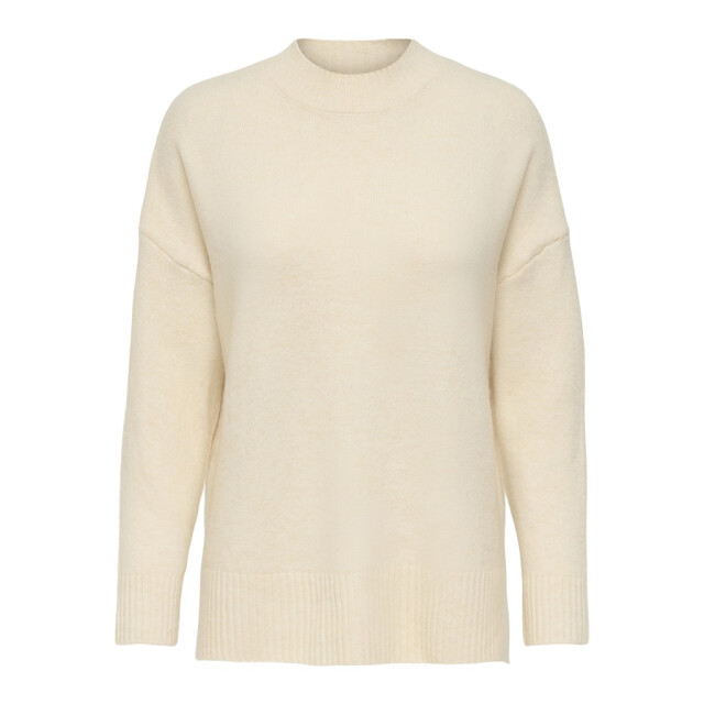Only Onlhazel ls highneck overs pull knt noos ecru 4219.03.0050 large