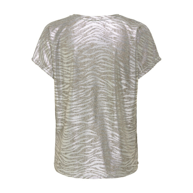 Only Onlmirinda ss v-neck top pri jrs zilverkleurig 4339.97.0002 large