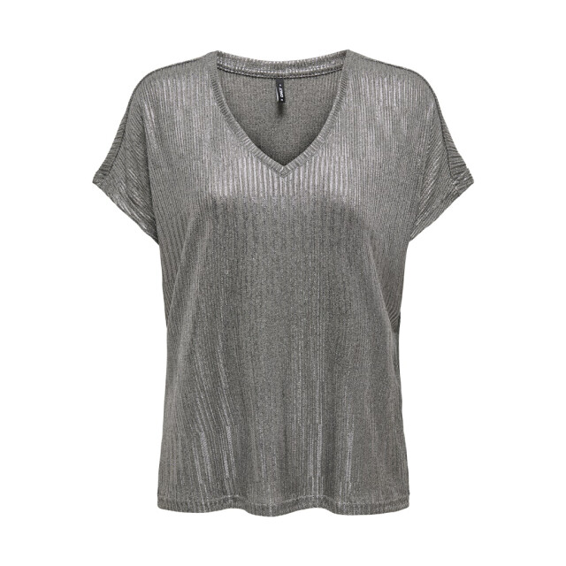 Only Onlmirinda ss v-neck top pri jrs zilverkleurig 4339.97.0004 large