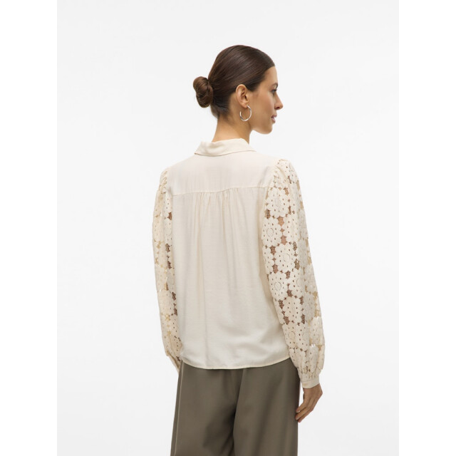 Vero Moda Vmfabena ls shirt wvn btq ga beige 4309.05.0026 large