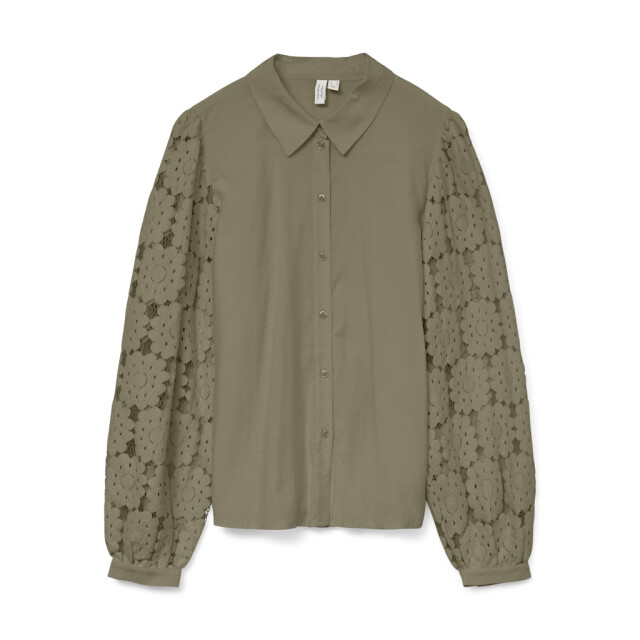 Vero Moda Vmfabena ls shirt wvn btq ga olijf 4309.22.0009 large