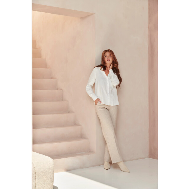 Smashed Lemon Doorknoopshirt met v hals & kraag | 8720331380160 large