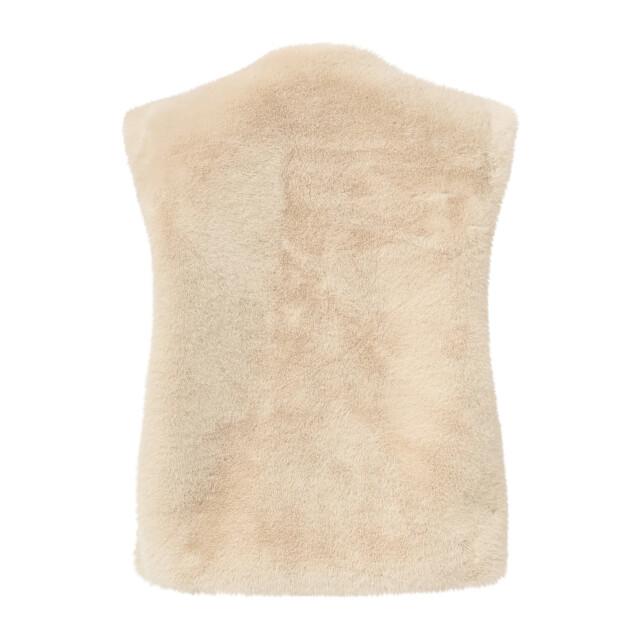 Smashed Lemon Imitatiebont gilet in zand | 25556-720-4XL large Smashed Lemon Imitatiebont gilet in zand | 25556-720-4XL large