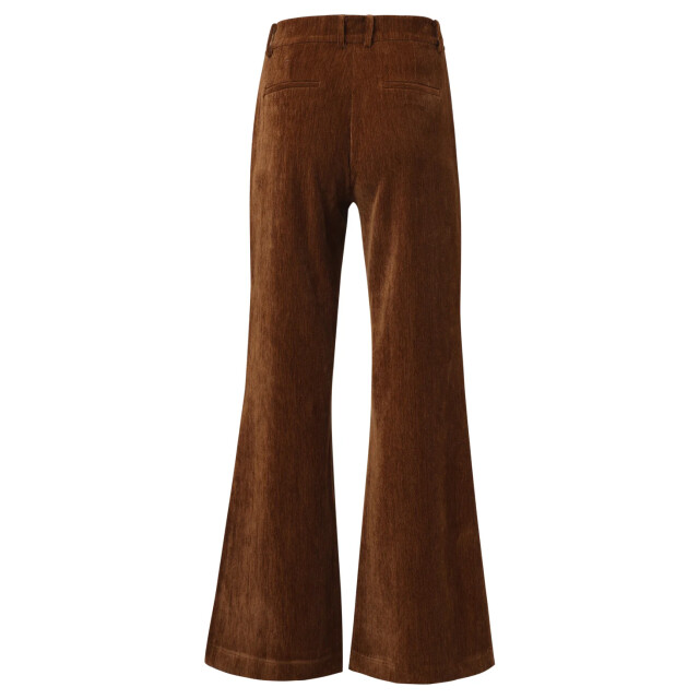 Smashed Lemon Retro chic bruine flared broek | 25648-775-4XL large Smashed Lemon Retro chic bruine flared broek | 25648-775-4XL large