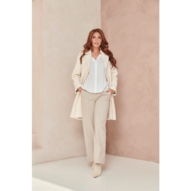 Smashed Lemon Bouclé jas met parelmoerknopen | 8720331374374 large