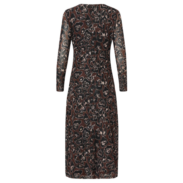 Smashed Lemon Mesh midi jurk met cheetahprint in bruin en zwart | 25564-775-999 large Smashed Lemon Mesh midi jurk met cheetahprint in bruin en zwart | 25564-775-999 large